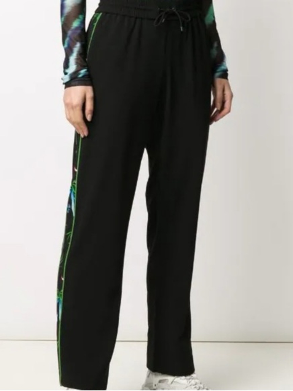 Kenzo Athleisure High Waist Drawstring Track Pants Size FR 36 / US Small